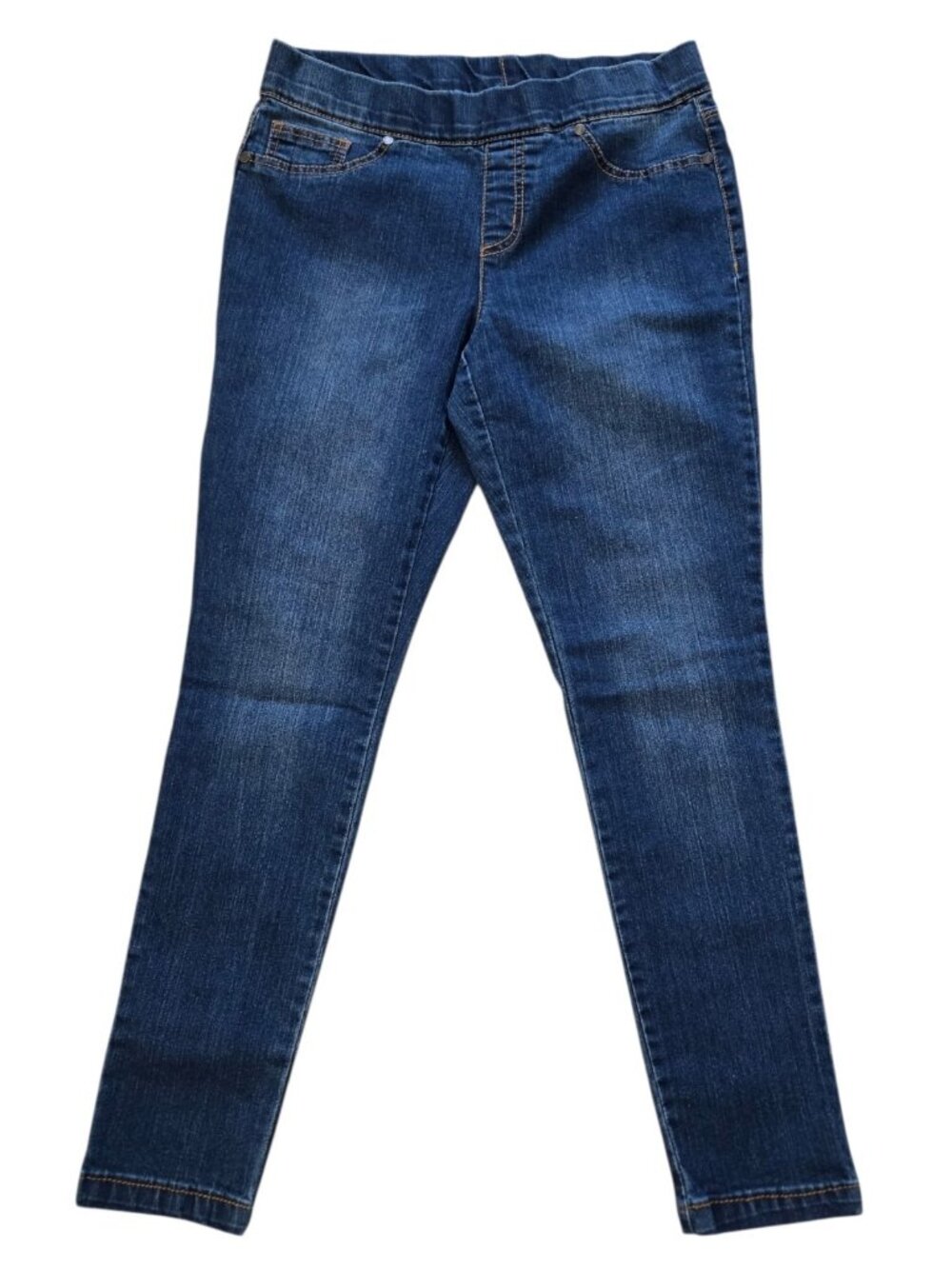 Faded Glory Women's Pull On Jeggins Size 8 Skinny Jeans Elastic Waist
